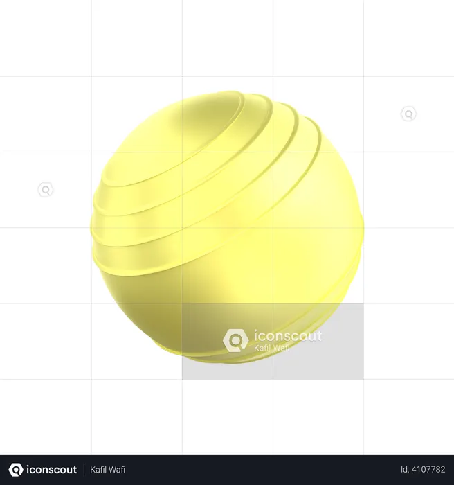 Fitness ball  3D Illustration