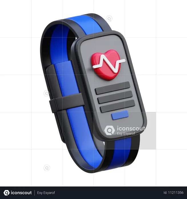 Fitness Band  3D Icon