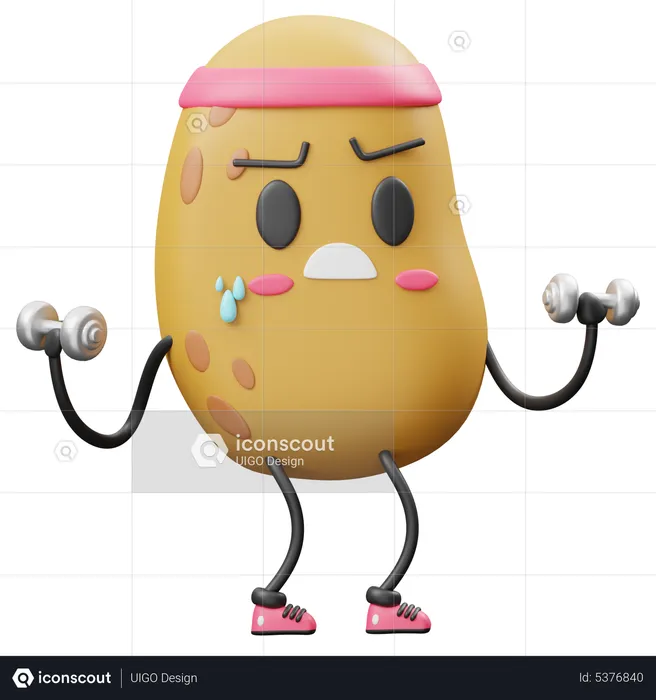 Batata fitness  3D Icon