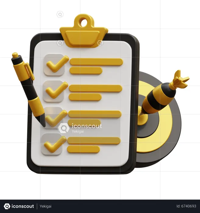 Fitness Plan  3D Icon