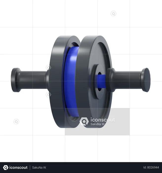 Fitness Roller  3D Icon