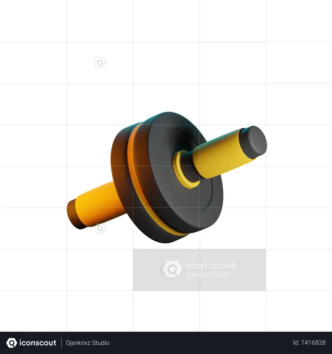 Fitness Roller  3D Icon