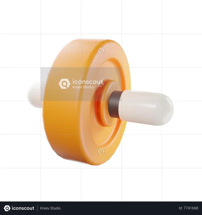 Fitness Roller  3D Icon