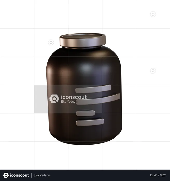 Fitness supplement  3D Illustration