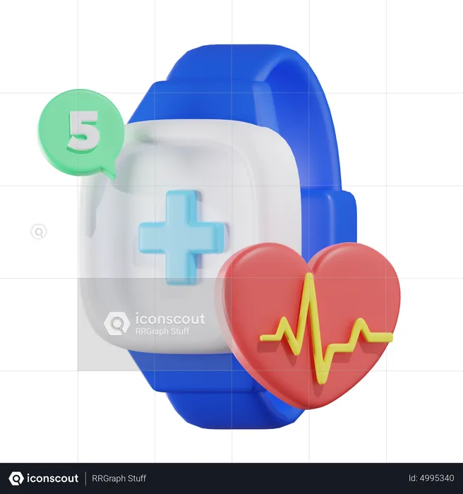 Fitness Tracker  3D Icon