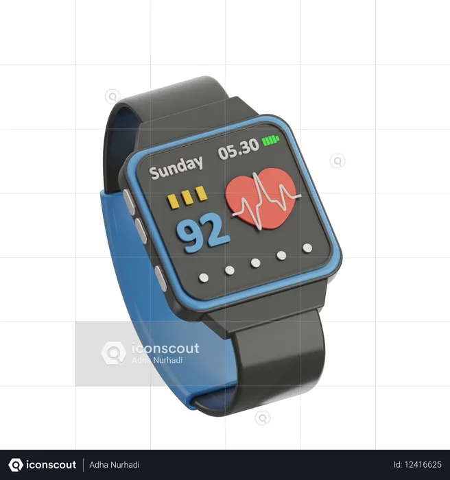 Fitness Watch  3D Icon