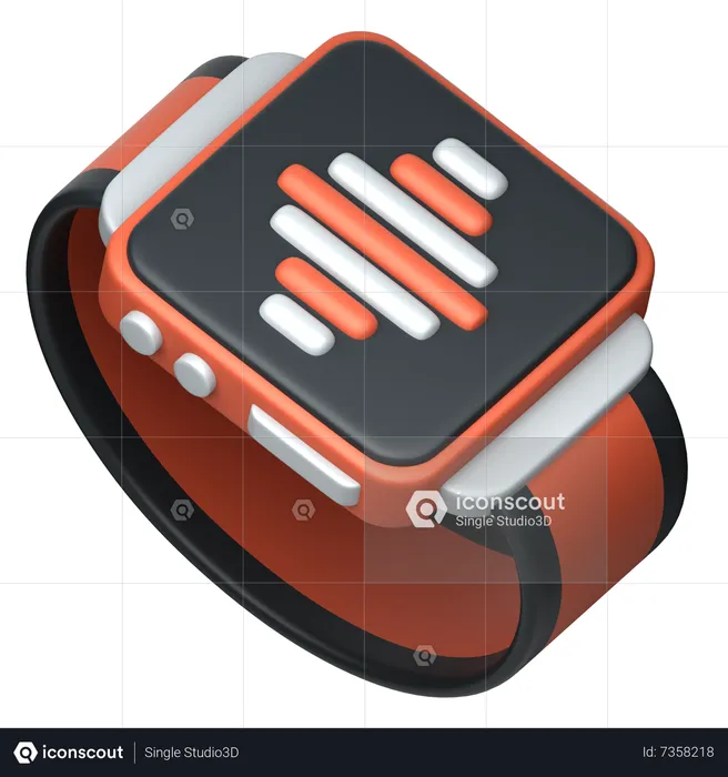 Fitness Watch  3D Icon