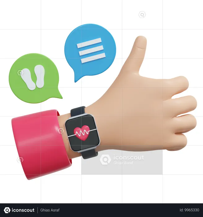 Fitness Watch  3D Icon