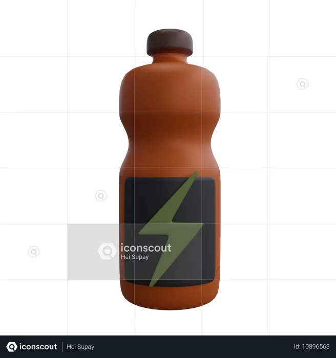 Energydrink fürs Fitnessstudio  3D Icon