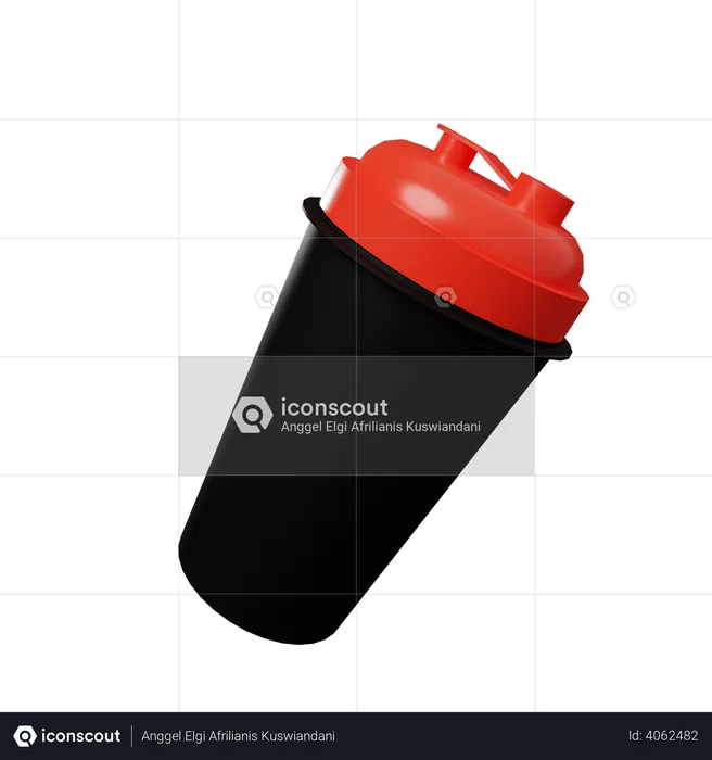 Sportflasche  3D Illustration