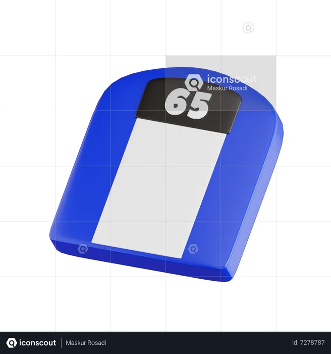 Fitnesswaage  3D Icon