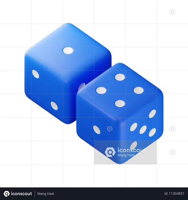 Five Dice  3D Icon