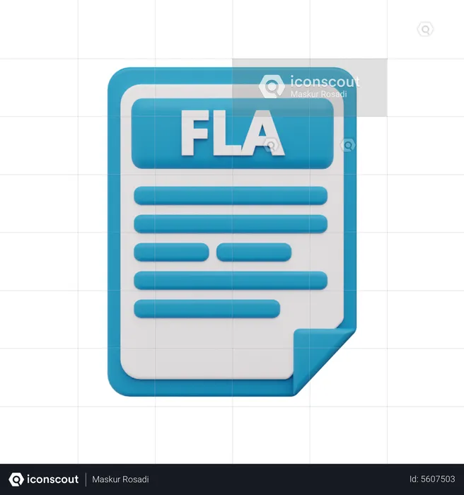 Fla file  3D Icon