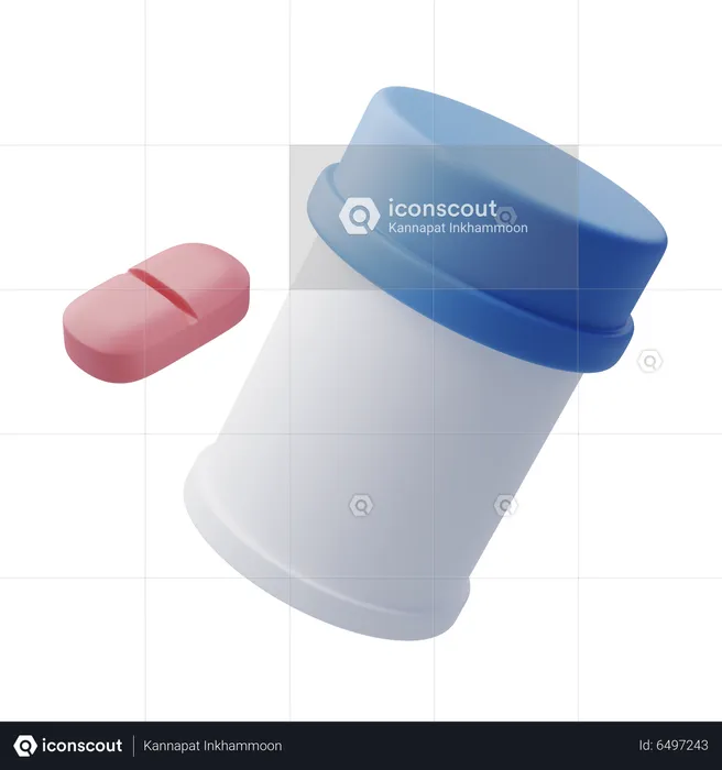 Flacon de médicament  3D Icon