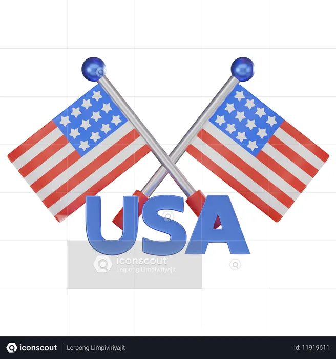 Flag  3D Icon