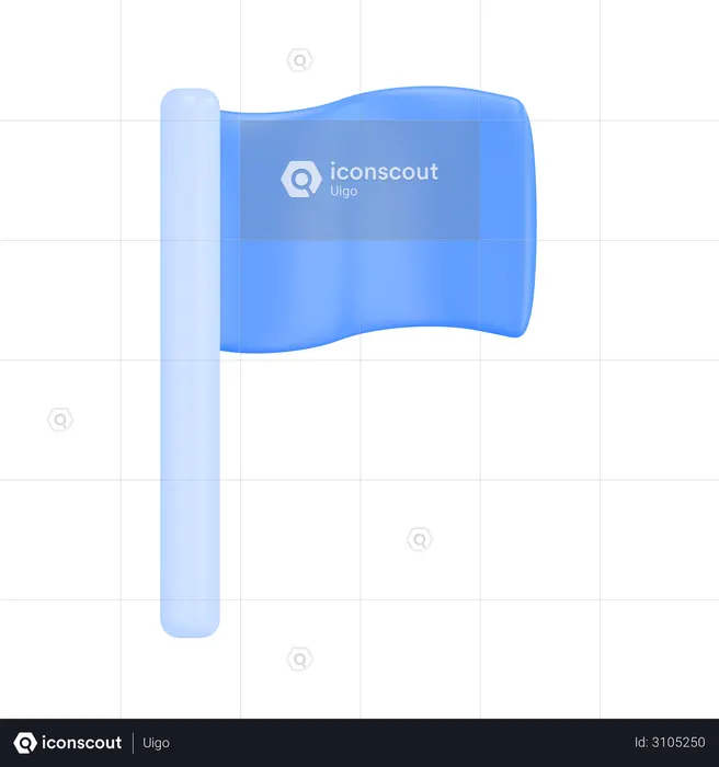 Flag  3D Icon