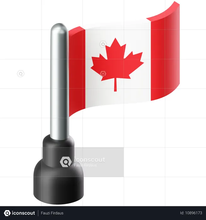 Flag of Canada Flag 3D Icon