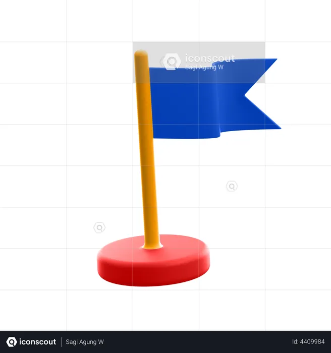 Flagge  3D Illustration