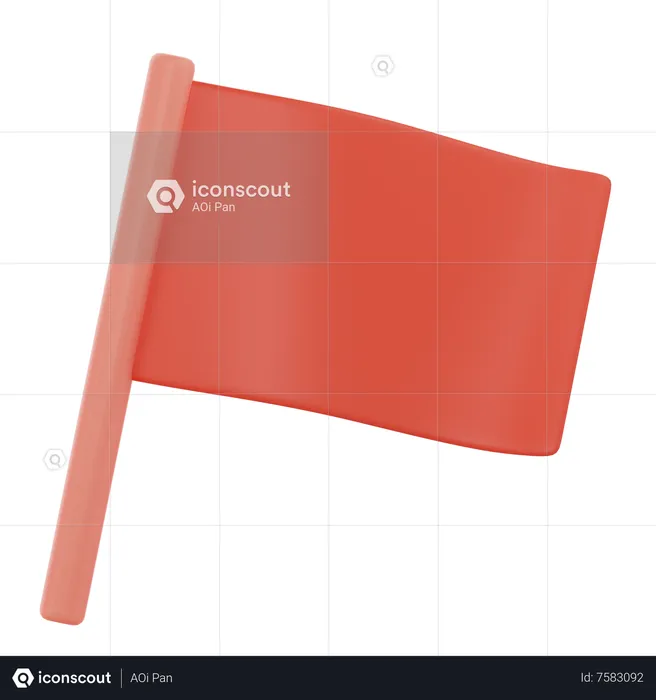 Flagge  3D Icon