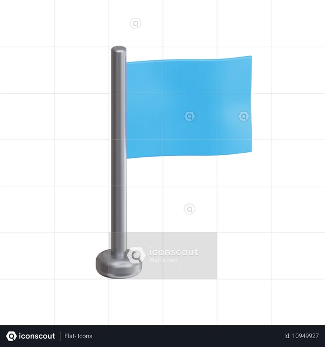 Flaggenstock  3D Icon