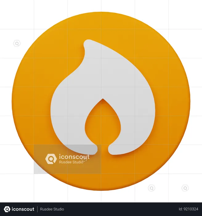 Flame  3D Icon