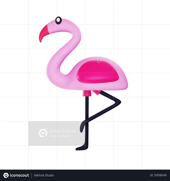 Flaminggo  3D Icon