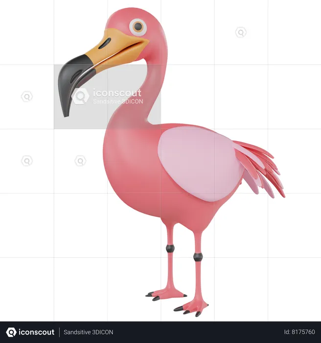 Flamingo  3D Icon