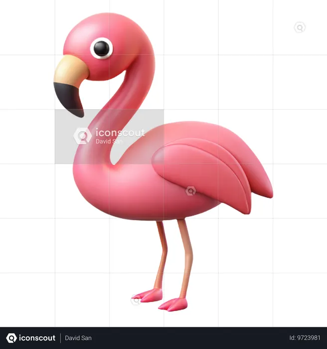 Flamingo  3D Icon