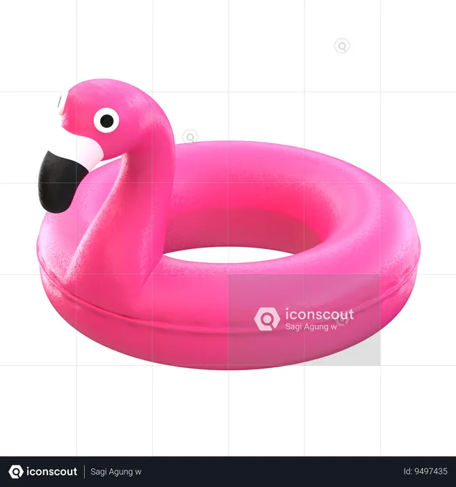 Flamingo Buoy  3D Icon