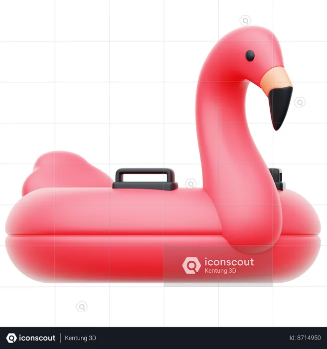 Flamingo Lifebuoy  3D Icon