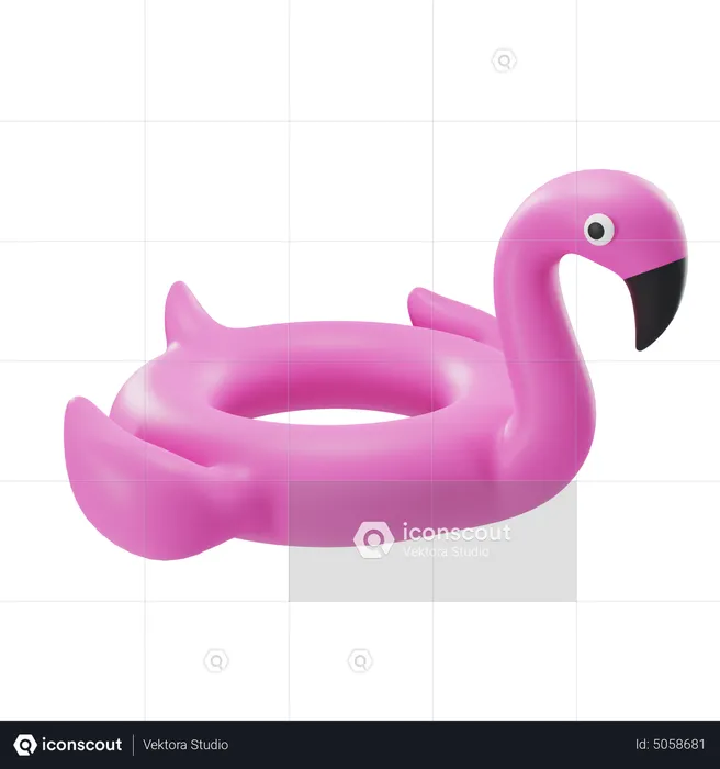 Flamingo Pool Float  3D Icon