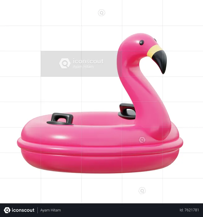 Flamingo-Ring  3D Icon