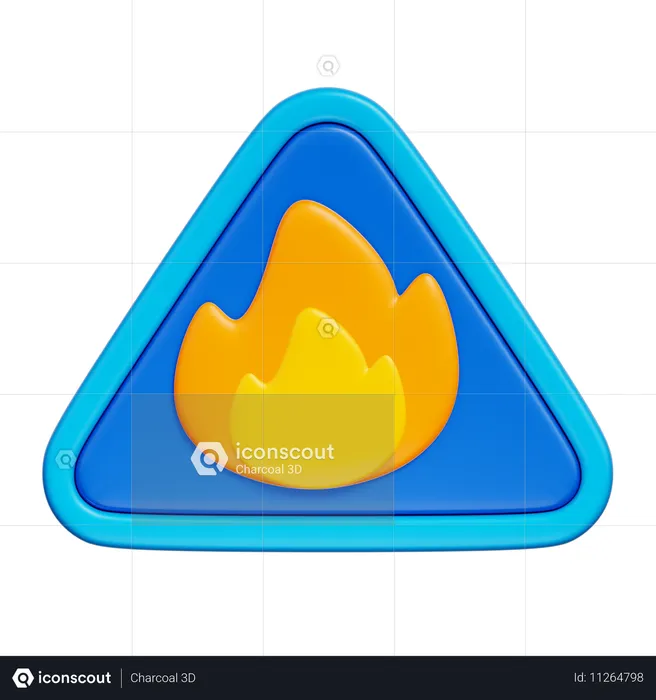 Flammable  3D Icon