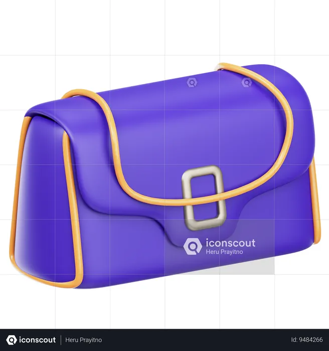 Flap Bag  3D Icon