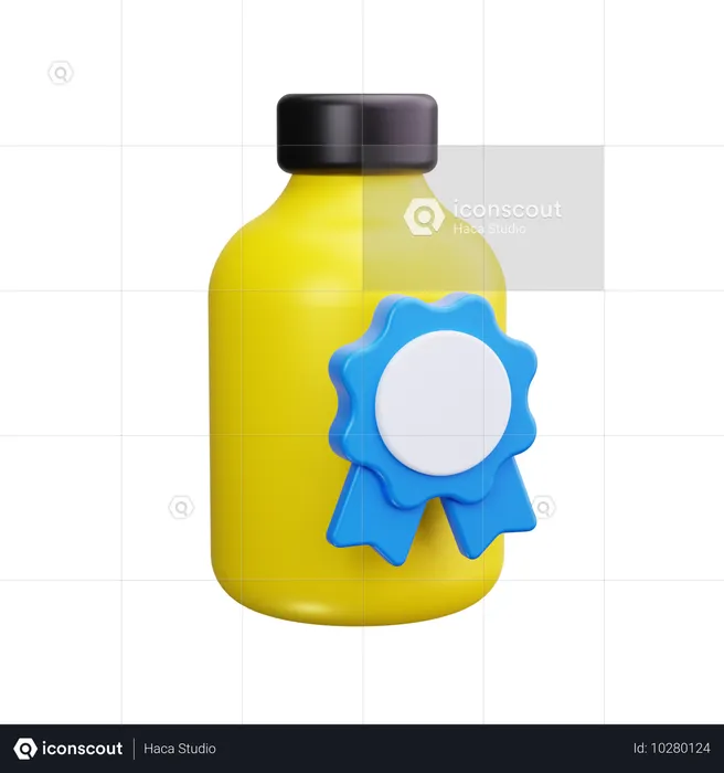 Flasche  3D Icon