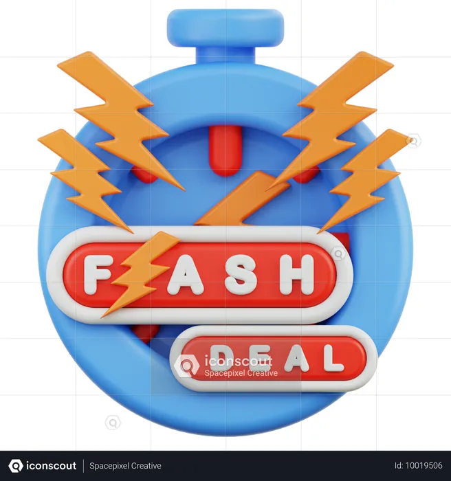 Flash Deal  3D Icon