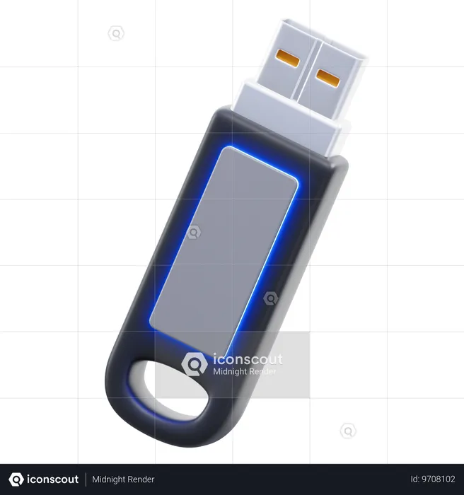 Flash Disk  3D Icon