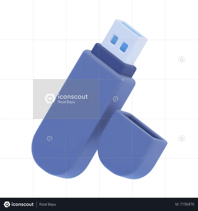 Flash Drive  3D Icon