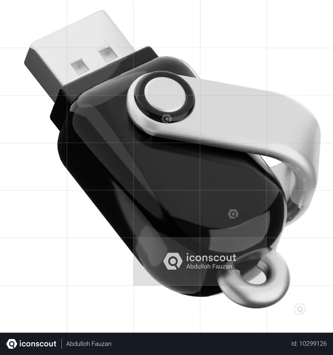 Flash Drive  3D Icon