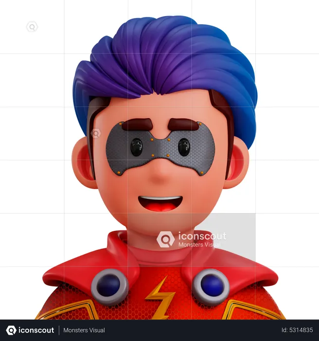 Herói instantâneo  3D Icon