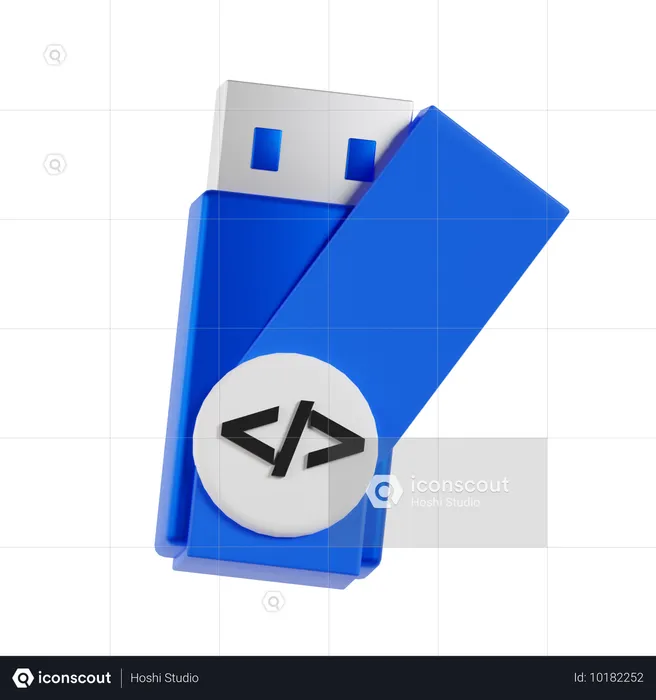 Flash Drive  3D Icon