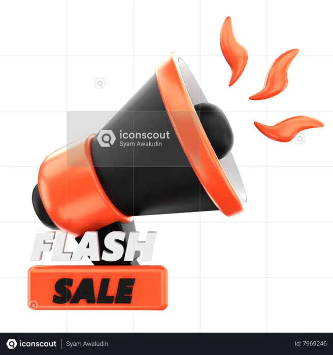 Flash Sale  3D Icon