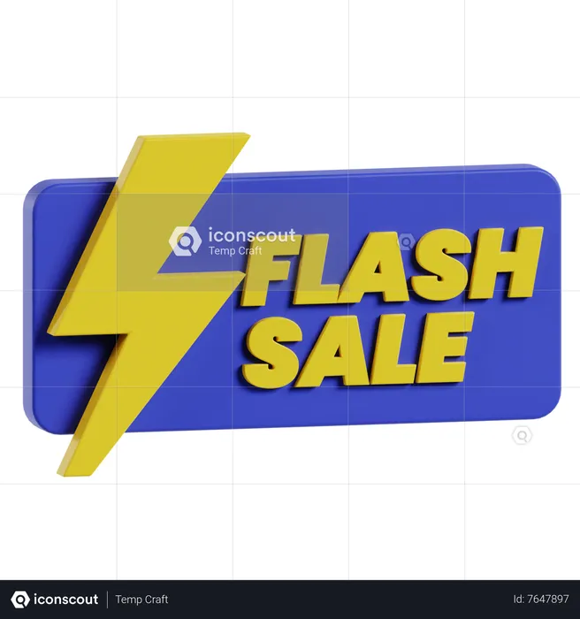 Flash Sale  3D Icon