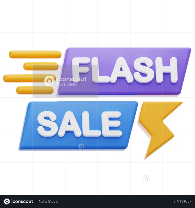 Flash Sale  3D Icon