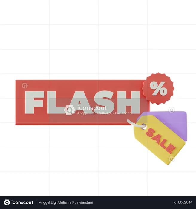 Flash Sale  3D Icon