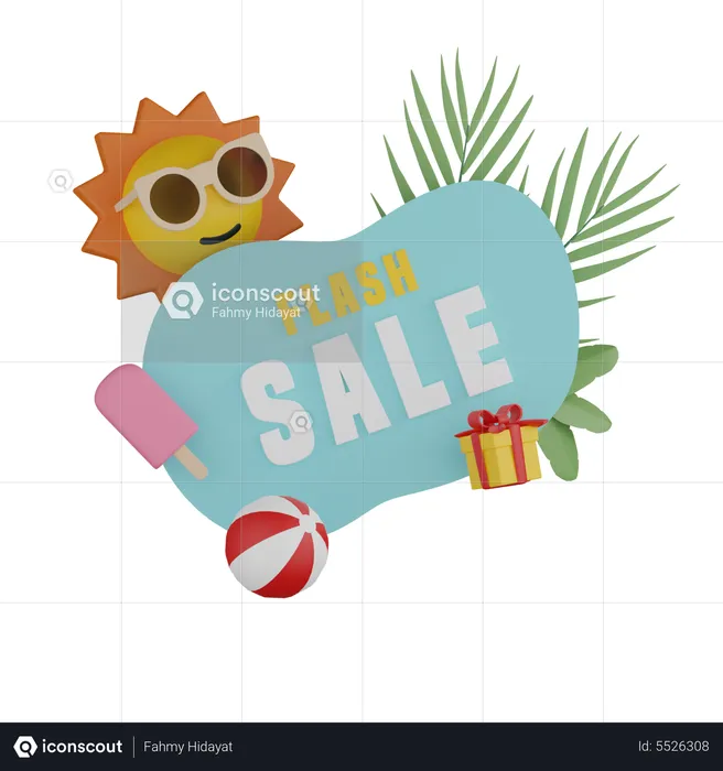 Flash Sale  3D Icon