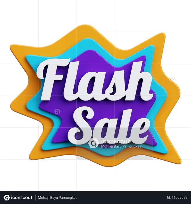 Flash Sale  3D Icon