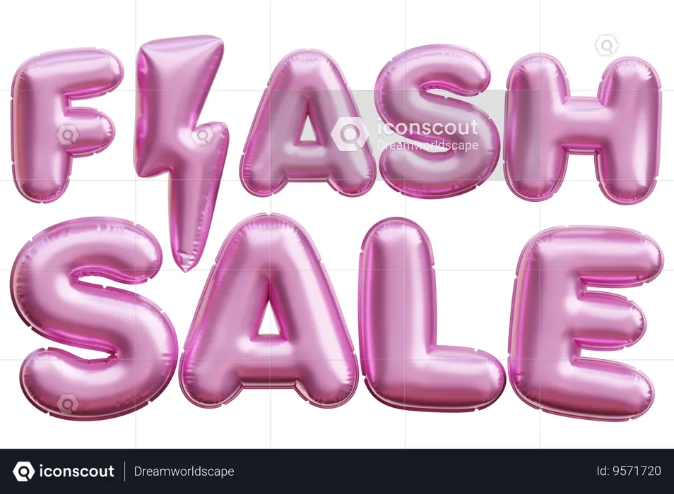 Flash Sale  3D Icon