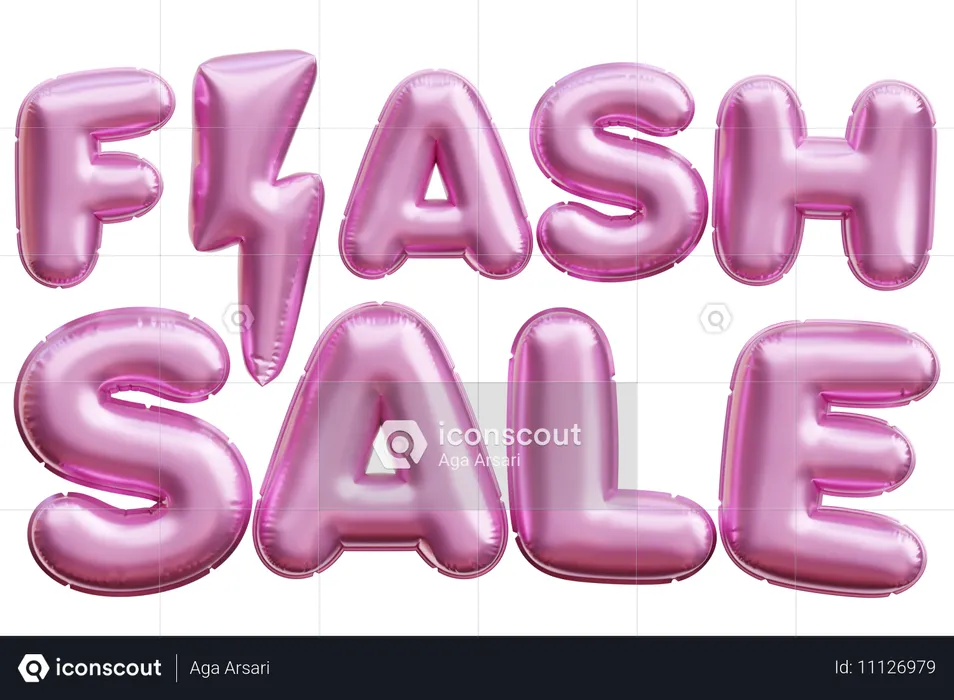 Flash Sale  3D Icon