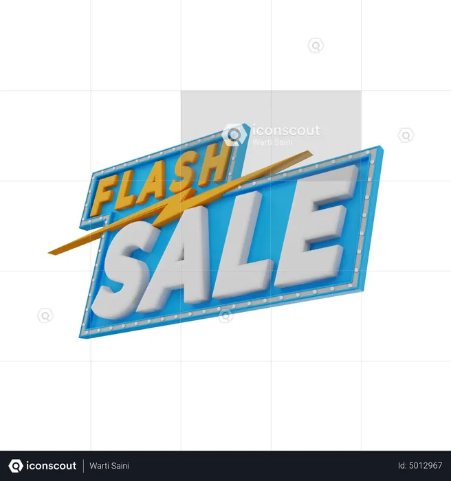 Flash Sale  3D Icon